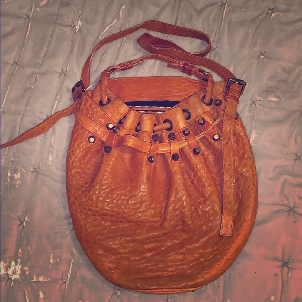 ALEXANDER WANG LEATHER BUCKET BAG